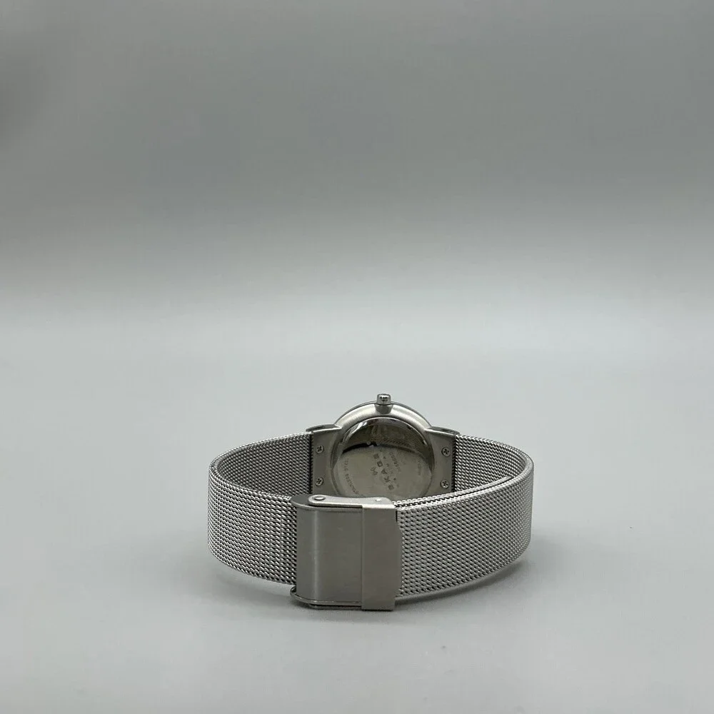 Skagen 358SSSD Womens Watch 26mm Silver Tone Mesh Stainless Steel New Battery